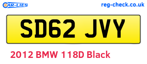SD62JVY are the vehicle registration plates.
