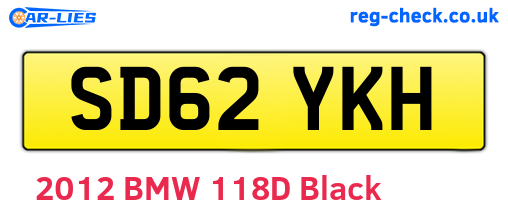 SD62YKH are the vehicle registration plates.