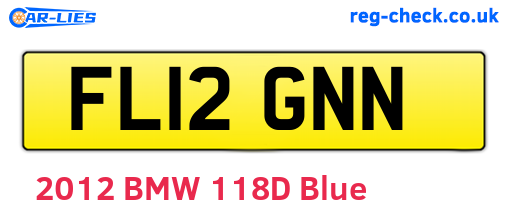 FL12GNN are the vehicle registration plates.