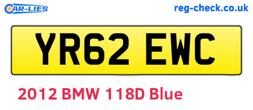 YR62EWC are the vehicle registration plates.