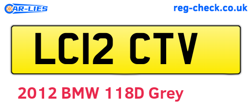 LC12CTV are the vehicle registration plates.