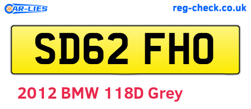 SD62FHO are the vehicle registration plates.