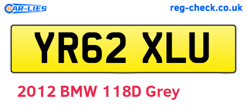 YR62XLU are the vehicle registration plates.