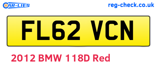 FL62VCN are the vehicle registration plates.