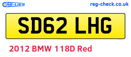 SD62LHG are the vehicle registration plates.