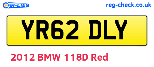 YR62DLY are the vehicle registration plates.