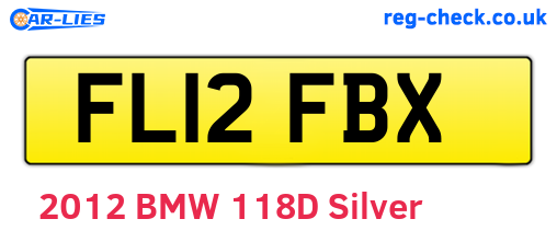 FL12FBX are the vehicle registration plates.