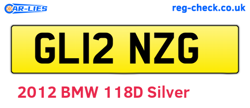 GL12NZG are the vehicle registration plates.