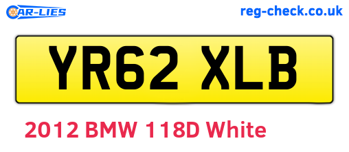 YR62XLB are the vehicle registration plates.