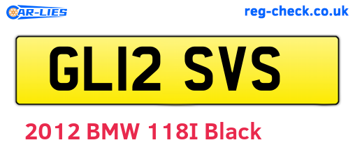 GL12SVS are the vehicle registration plates.