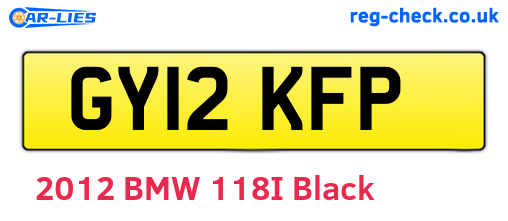 GY12KFP are the vehicle registration plates.