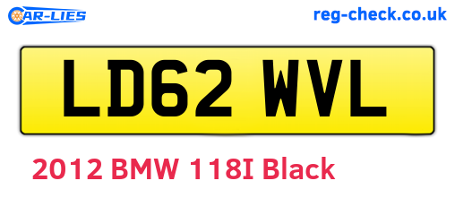 LD62WVL are the vehicle registration plates.