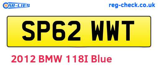 SP62WWT are the vehicle registration plates.