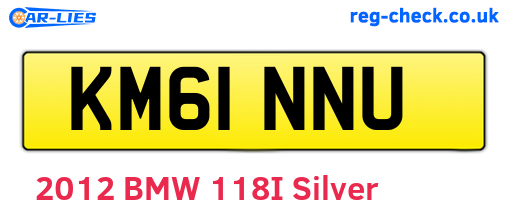 KM61NNU are the vehicle registration plates.