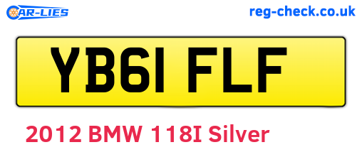 YB61FLF are the vehicle registration plates.