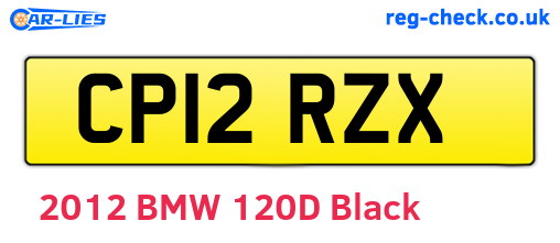 CP12RZX are the vehicle registration plates.