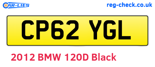 CP62YGL are the vehicle registration plates.