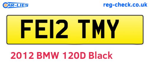 FE12TMY are the vehicle registration plates.