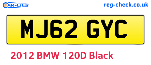 MJ62GYC are the vehicle registration plates.