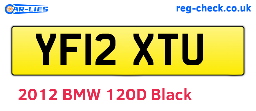 YF12XTU are the vehicle registration plates.