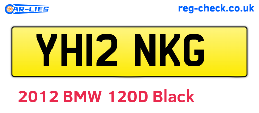 YH12NKG are the vehicle registration plates.
