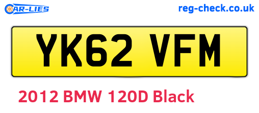 YK62VFM are the vehicle registration plates.