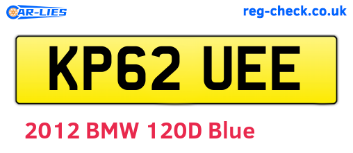 KP62UEE are the vehicle registration plates.