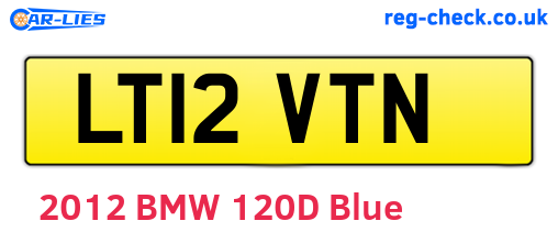 LT12VTN are the vehicle registration plates.
