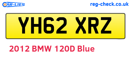 YH62XRZ are the vehicle registration plates.