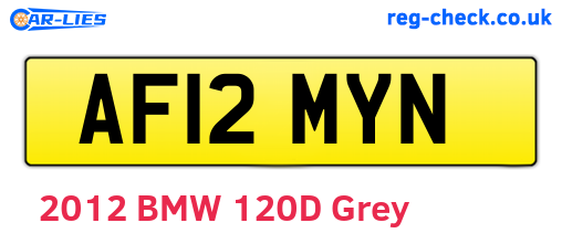 AF12MYN are the vehicle registration plates.