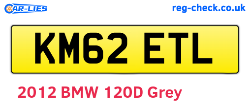 KM62ETL are the vehicle registration plates.