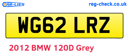 WG62LRZ are the vehicle registration plates.
