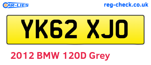 YK62XJO are the vehicle registration plates.