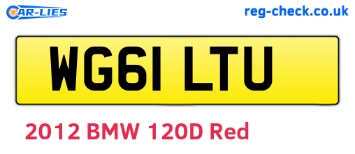 WG61LTU are the vehicle registration plates.
