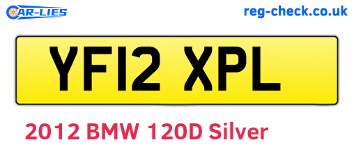 YF12XPL are the vehicle registration plates.