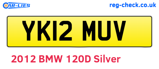 YK12MUV are the vehicle registration plates.