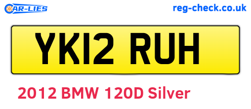 YK12RUH are the vehicle registration plates.
