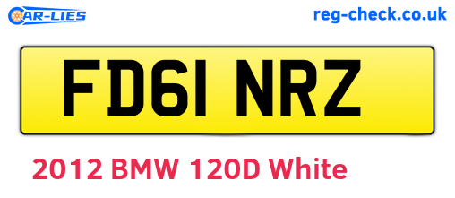 FD61NRZ are the vehicle registration plates.