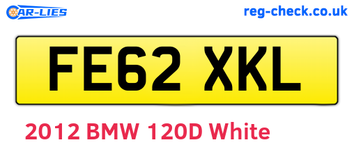 FE62XKL are the vehicle registration plates.
