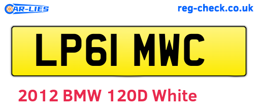 LP61MWC are the vehicle registration plates.