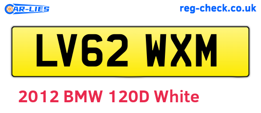 LV62WXM are the vehicle registration plates.