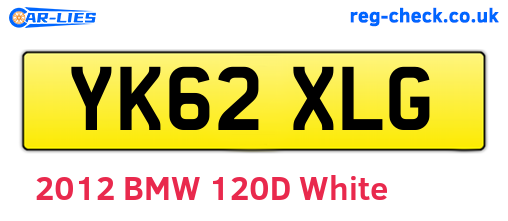 YK62XLG are the vehicle registration plates.