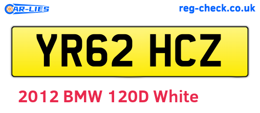 YR62HCZ are the vehicle registration plates.