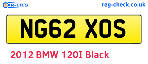 NG62XOS are the vehicle registration plates.