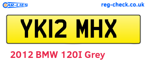 YK12MHX are the vehicle registration plates.