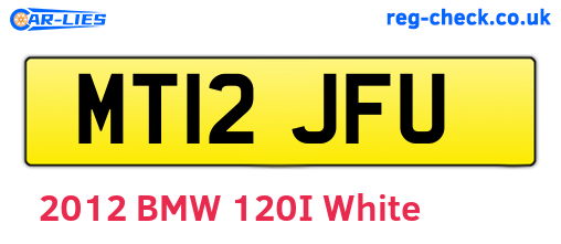 MT12JFU are the vehicle registration plates.