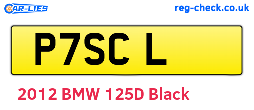 P7SCL are the vehicle registration plates.