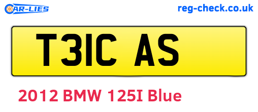 T31CAS are the vehicle registration plates.