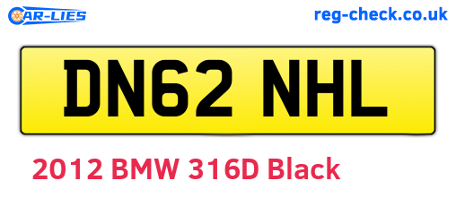 DN62NHL are the vehicle registration plates.