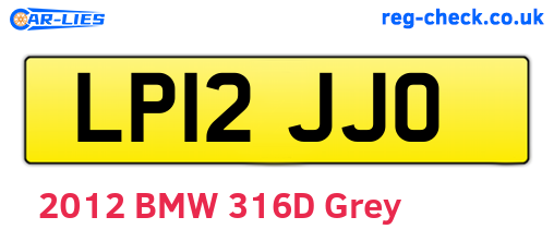 LP12JJO are the vehicle registration plates.